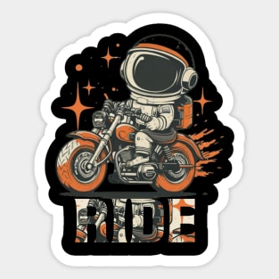 A Space Flight Driver Ride Bike Sticker